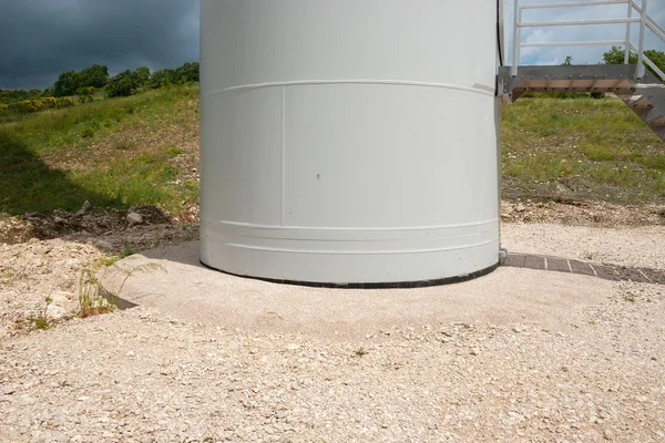 Base da turbina eólica — Fotografia de Stock