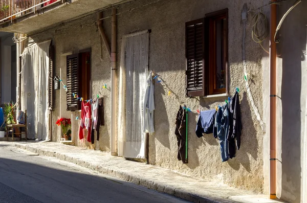 Clothes hanging in Palermo — Stock Photo, Image