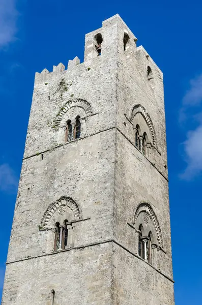 Bells tower in Erice — Stock Photo, Image