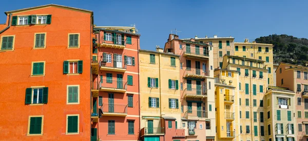 Overzicht dl dorp van camogli-Genua, Italië — Stockfoto