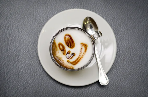 Coffee with a smile — Stock Photo, Image