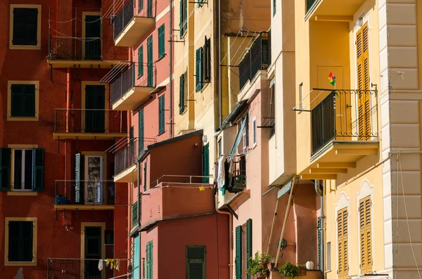 Huizen in camogli — Stockfoto