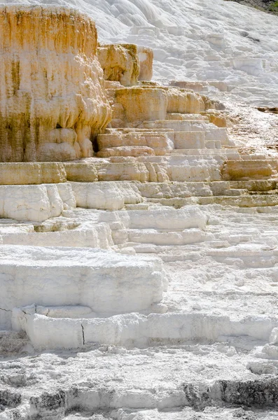 Mammoet warme bronnen in yellowstone — Stockfoto