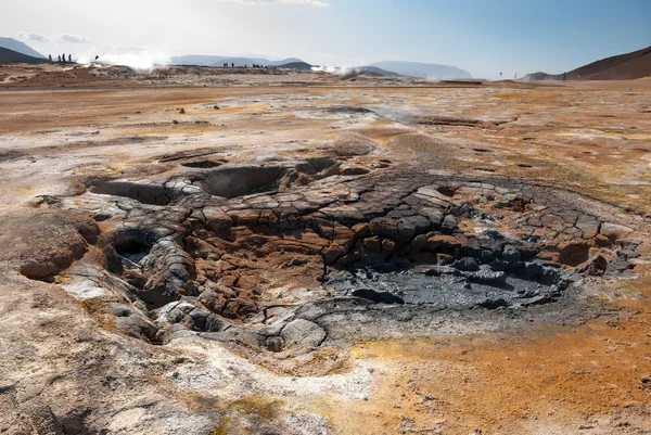 Namafjall fumaroles in Iceland — Stock Photo, Image