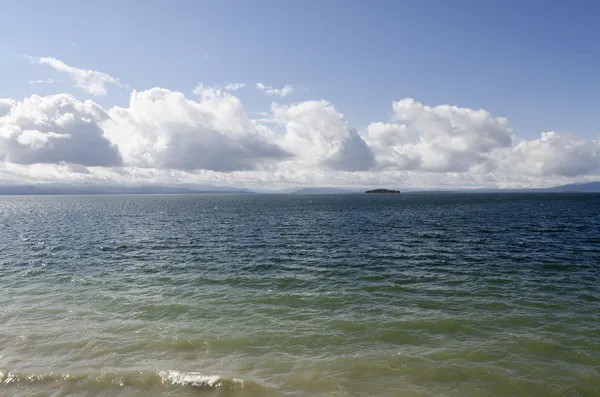 Översikt över yellowstone lake — Stockfoto