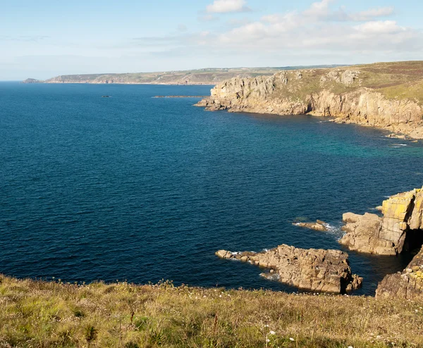 El fin de la tierra en Cornwall — Foto de Stock