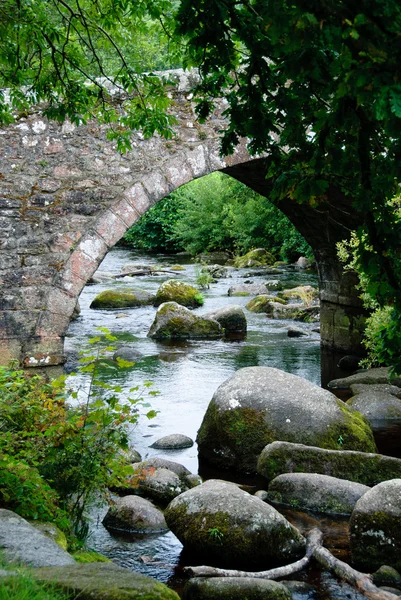 Ponte sul Dartmoor in Cornovaglia — Foto Stock