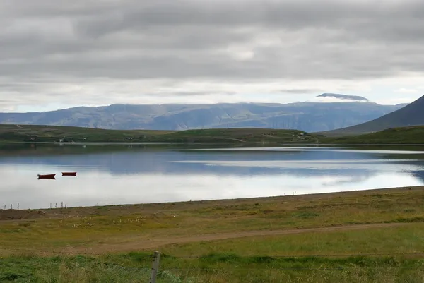 Řeka do akureyri na Islandu — Stock fotografie