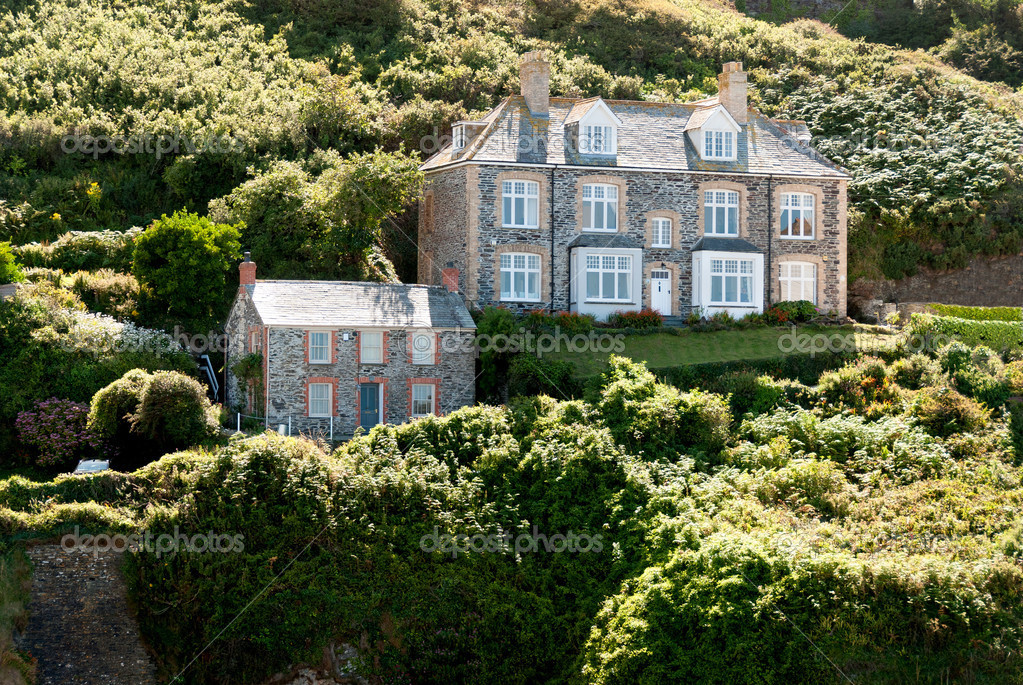 Homes in Port Isaac — Stock Photo © dkaubo 32890153