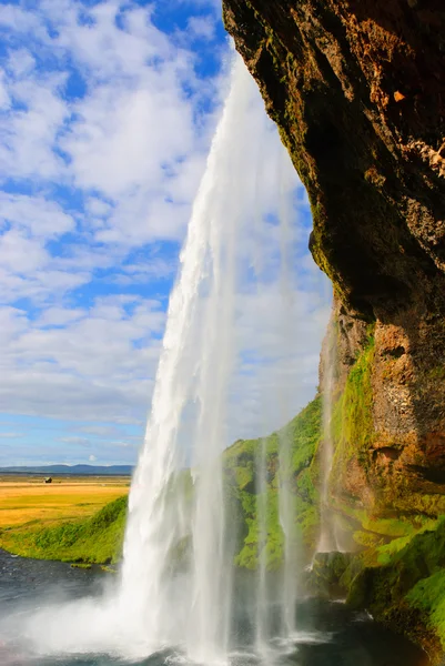 Wodospad Seljalandsfoss na Islandii — Zdjęcie stockowe