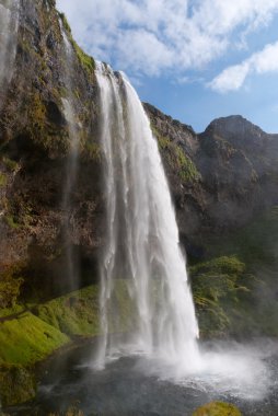 İzlanda 'da Seljalandsfoss şelalesi