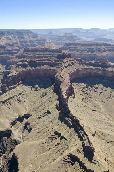 Helikopter, mint a grand canyon — Stock Fotó