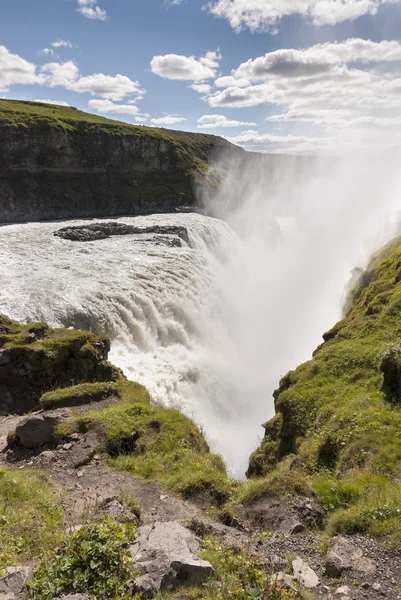 Gullfoss 瀑布 — 图库照片