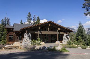 Chalet in Sequoia National Park clipart