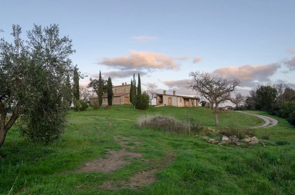 Paysages Dans Campagne Toscane Italie — Photo