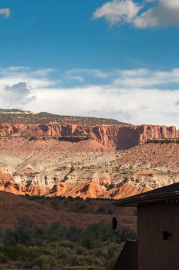 yolda doğal dolaşık yol Capitol resif Milli Parkı'nda Amerika Birleşik Devletleri