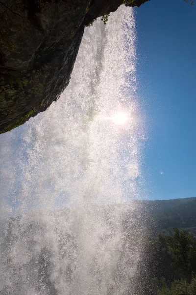 Steinsdalsfossen Vattenfall Och Landskap Norge — Stockfoto