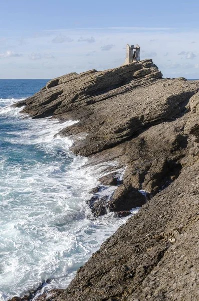 Punta Chiappa Stretch Coast Portofino Promontory Genoa Liguria — Stock Photo, Image