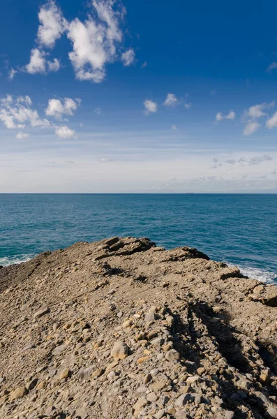 Punta Chiappa Küstenabschnitt Auf Dem Vorgebirge Portofino Genua Ligurien — Stockfoto