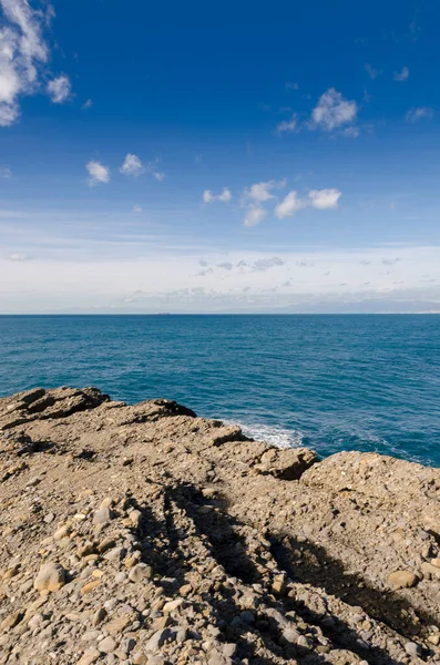 Punta Chiappa Küstenabschnitt Auf Dem Vorgebirge Portofino Genua Ligurien — Stockfoto