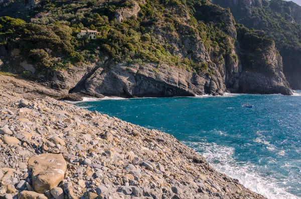 Punta Chiappa Stretch Coast Portofino Promontory Genoa Liguria — Stock Photo, Image