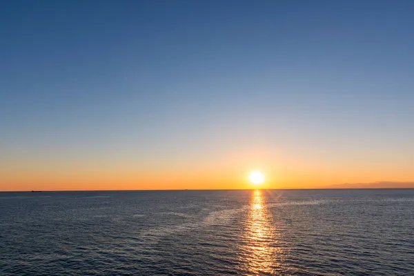 Sunset Sea Promenade Genoa Nervi Liguria — Stock Photo, Image