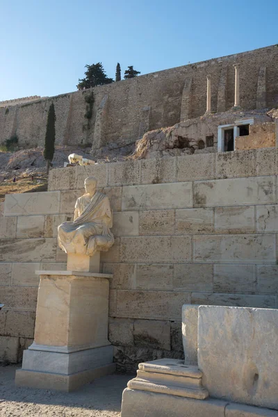 Podrobnosti Výstavbě Sloupů Akropole Aténách Řecku — Stock fotografie