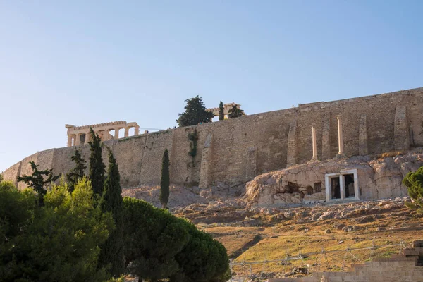 Yunanistan Atina Akropolis Sütunlarının Inşasının Ayrıntıları — Stok fotoğraf