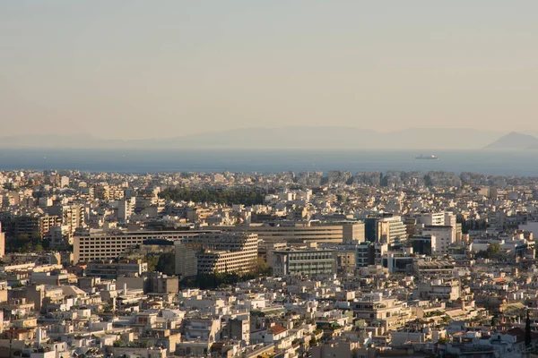 Dettagli Sulla Costruzione Delle Colonne Dell Acropoli Atene Grecia — Foto Stock
