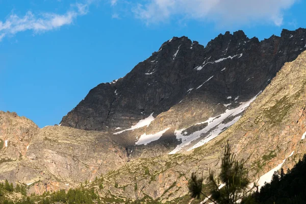 Paysage Montagne Entre Ceresole Reale Colline Nivolet Dans Piémont Italie — Photo