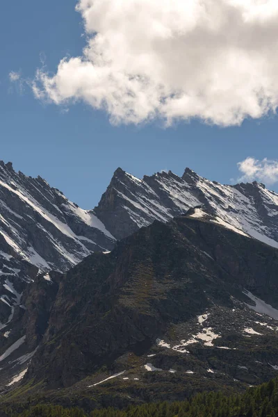 Paysage Montagne Entre Ceresole Reale Colline Nivolet Dans Piémont Italie — Photo