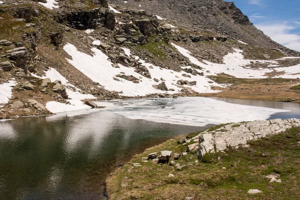 Paysage Montagne Entre Ceresole Reale Colline Nivolet Autour Lac Serr — Photo