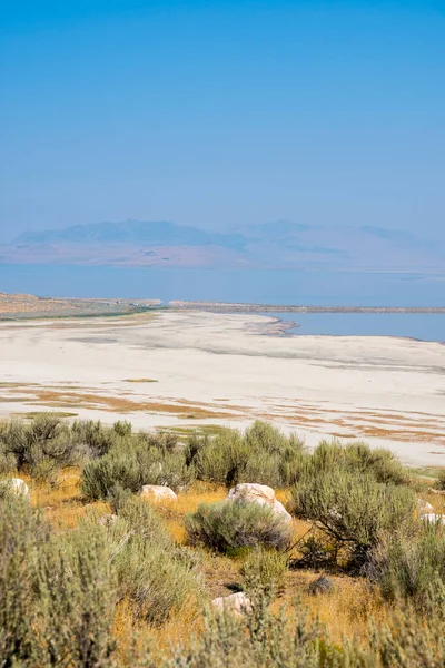 Paisaje Carretera Parque Estatal Isla Antelope Ciudad Del Lago Salado — Foto de Stock