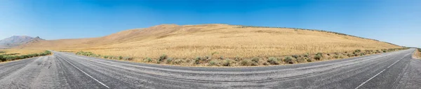 Landschaft Auf Der Straße Antelope Island State Park Der Salzsee — Stockfoto