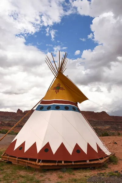 Tipi Americké Indické Stany Národním Parku Capitol Reef Spojených Státech — Stock fotografie