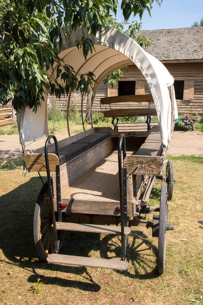 Details Cowboy Tented Wagon Utah United States America — Stock Photo, Image