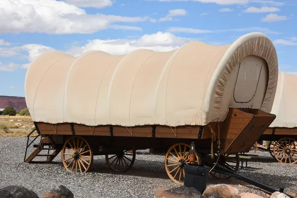 Details Cowboy Tented Wagon Utah United States America — Stock Photo, Image