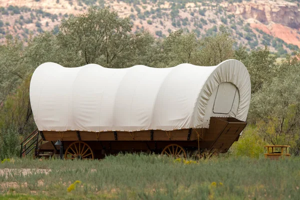 Dettagli Cowboy Tenda Carro Nello Utah Negli Stati Uniti America — Foto Stock