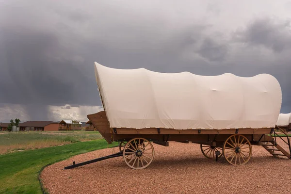 Details Cowboy Tented Wagon Utah United States America — Stock Photo, Image