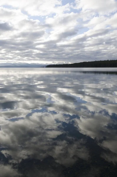 Matahari Terbit Danau Yellowstone Taman Nasional Yellowstone Wyoming — Stok Foto