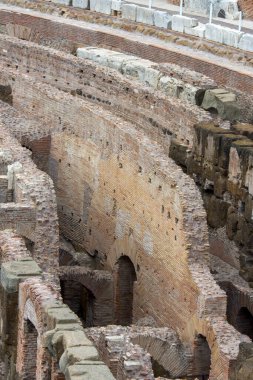 İtalya 'da Roma' daki kolezyum anıtının görüşleri ve ayrıntıları