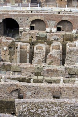 İtalya 'da Roma' daki kolezyum anıtının görüşleri ve ayrıntıları