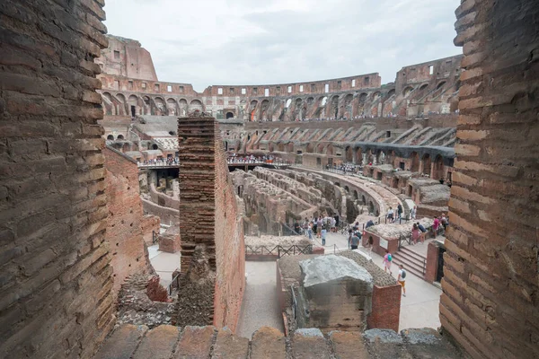 Vistas Detalhes Monumento Colosseum Roma Itália — Fotografia de Stock