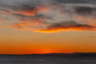 Liguria, Cenova 'da Boccadasse sahilinde deniz manzarası
