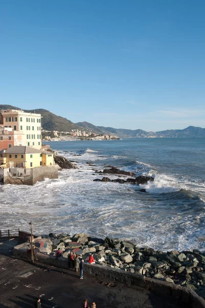 Paisaje Marino Costa Boccadasse Génova Liguria — Foto de Stock