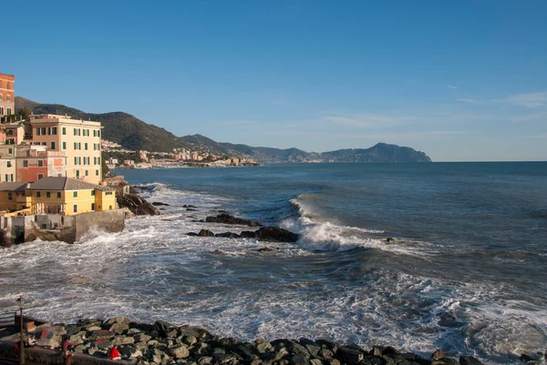 Paisaje Marino Costa Boccadasse Génova Liguria — Foto de Stock