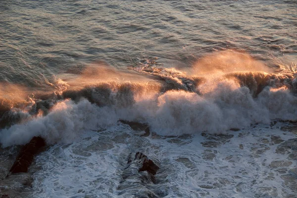 Liguria Cenova Boccadasse Sahilinde Deniz Manzarası — Stok fotoğraf