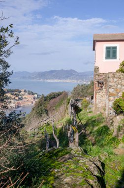 Liguria, İtalya 'daki sestri levante köyü