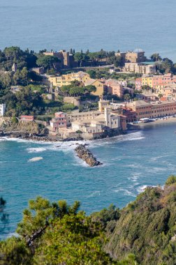 Liguria, İtalya 'daki sestri levante köyü