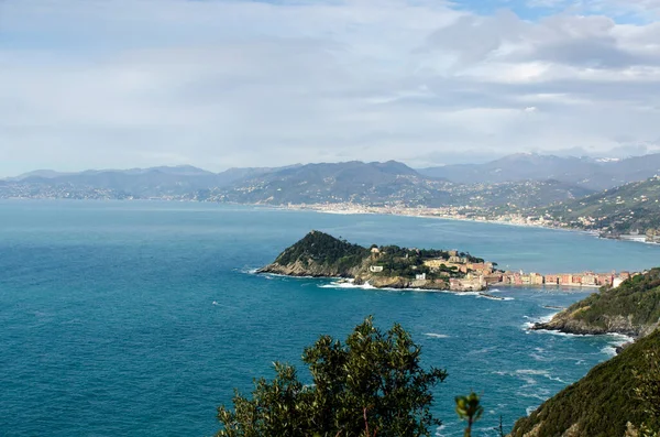 意大利利古里亚的Sestri Levante村 — 图库照片